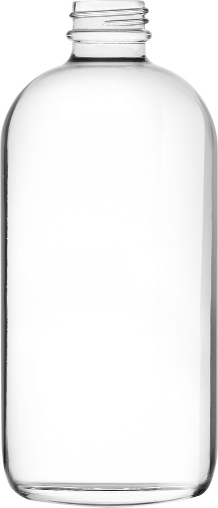 16 oz flint Boston Round bottle for liquid packaging