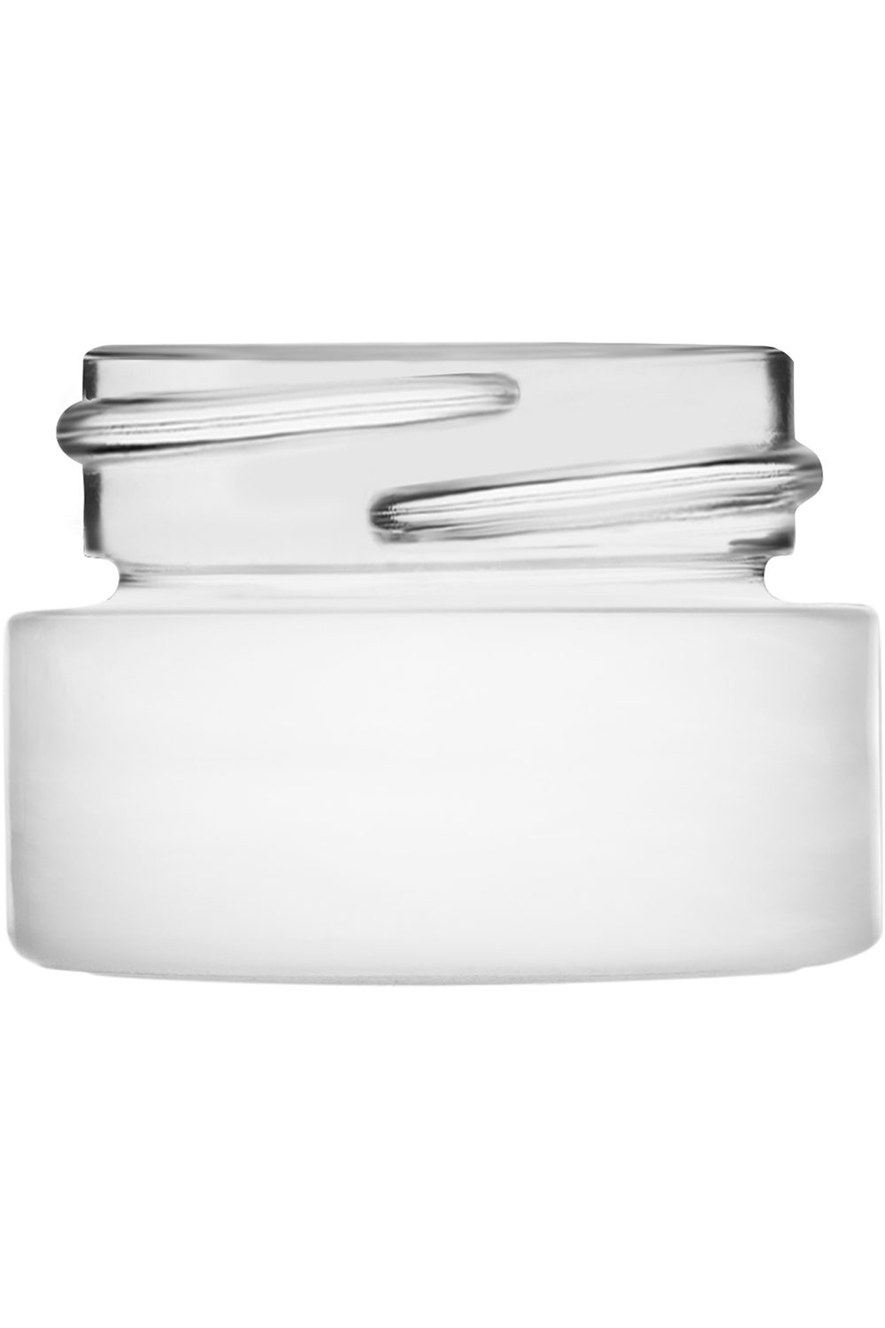 0.25 oz cylindrical round glass jar for cosmetic skin care products